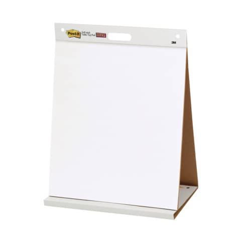 Lavagna da tavolo Post-it® Super Sticky 58,4 cm x 50,8 cm bianco 1 blocco da 20 fogli - 563R